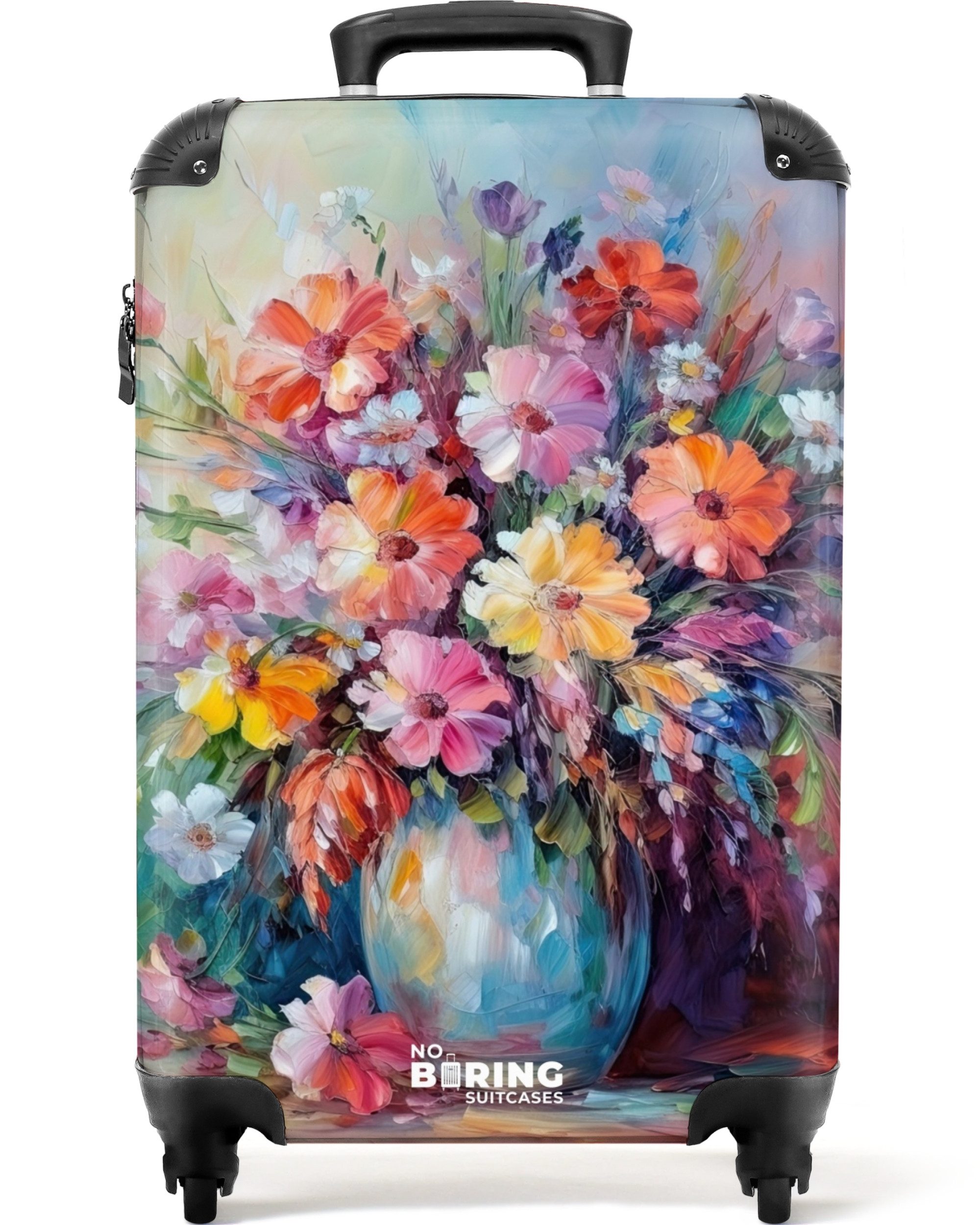 Hartschalen-Trolley Blumen - Kunst - Malerei - Frühling - Blumenstrauß 55x35x20cm