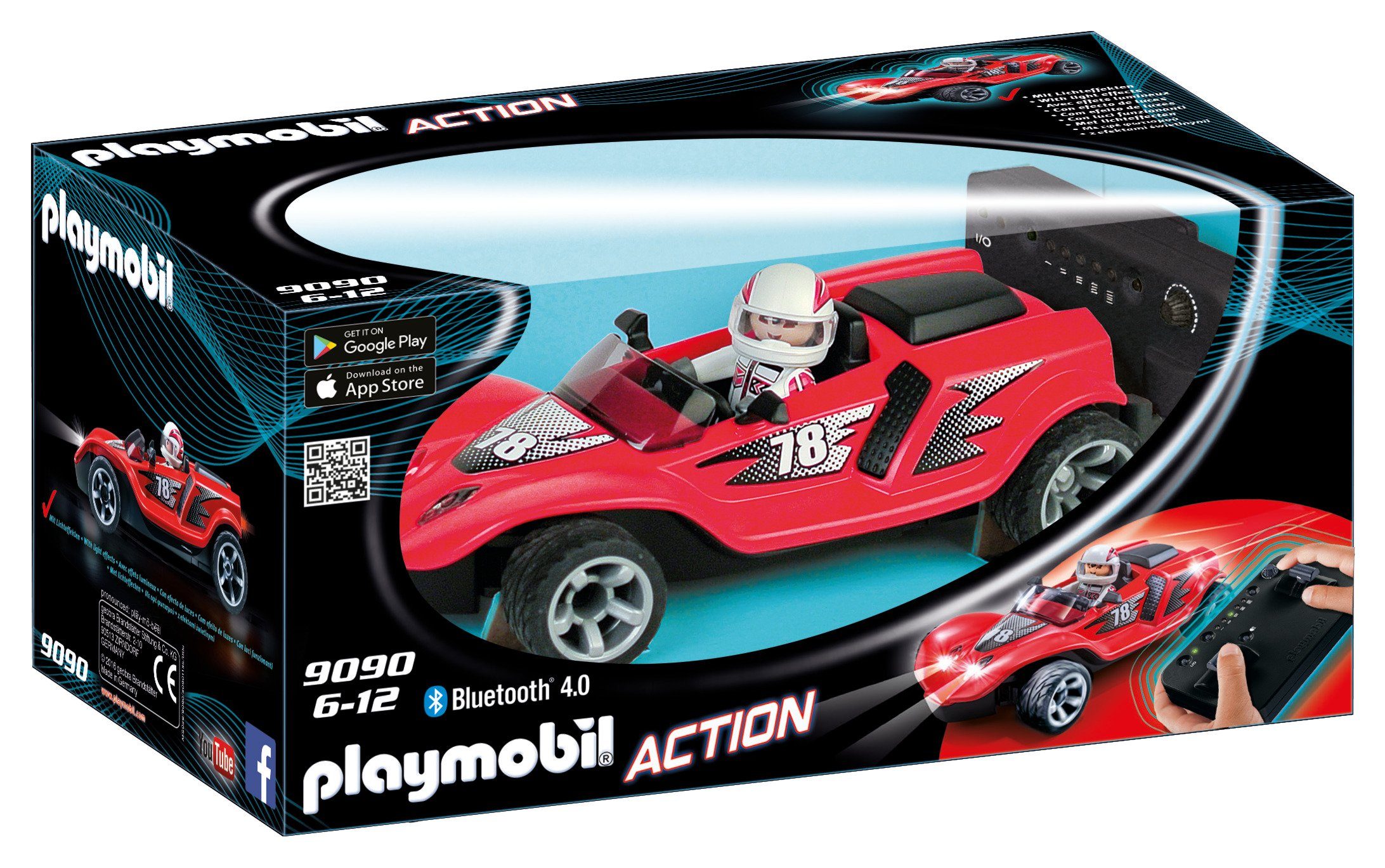 Playmobil® RC-Auto Action RC-Rocket- Racer RC Car mit Beleuchtung, Ferngesteuertes Auto, Rennauto, Rennwagen