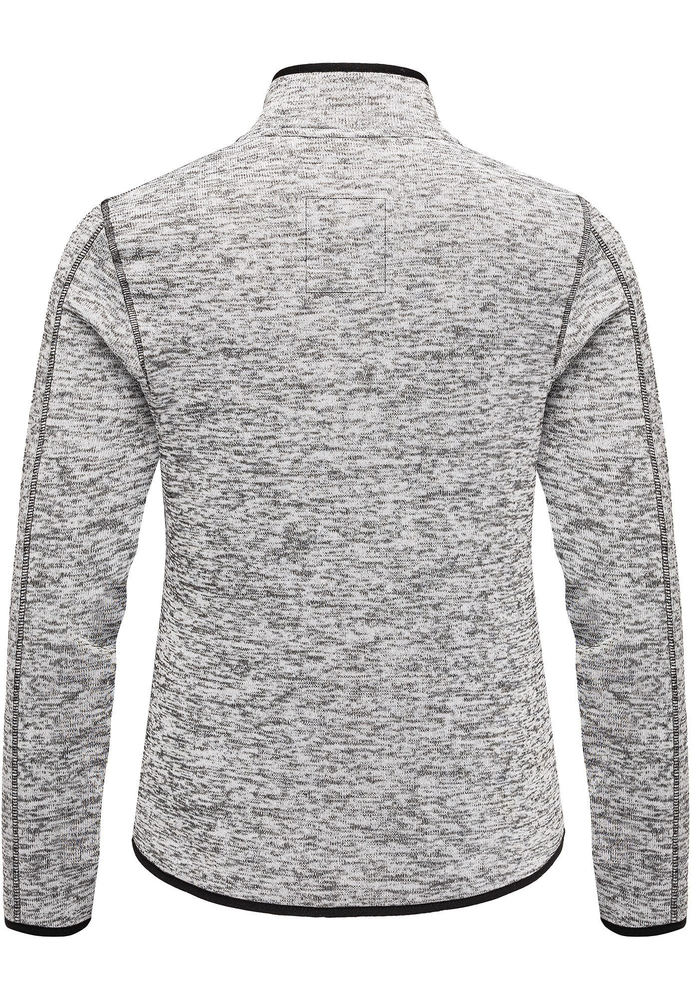 REPUBLIX Fleecepullover JUDIS Damen Strickfleece Sweatjacke Zipper Fleecepu günstig online kaufen