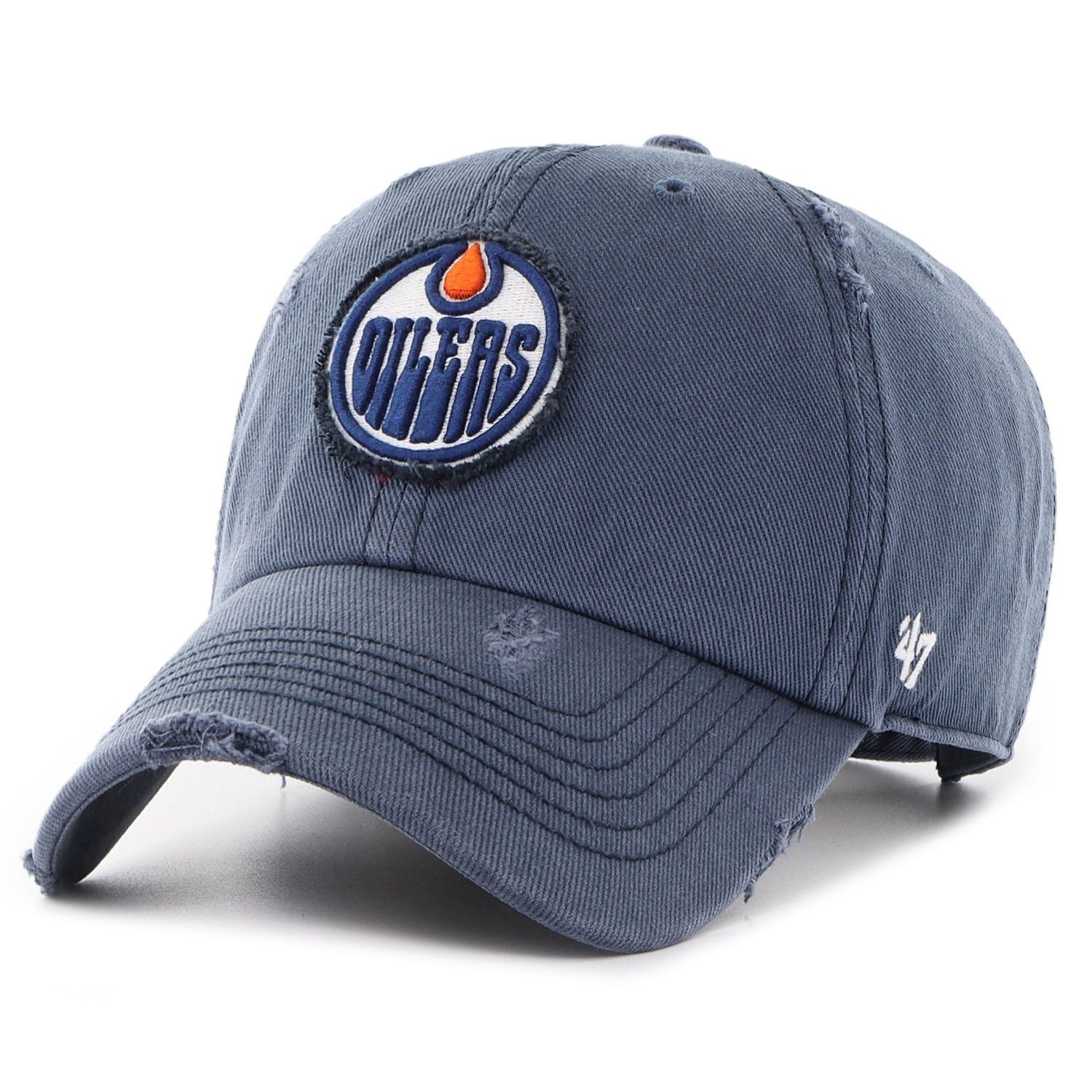 Baseball Cap Distressed CLEAN UP Edmonton Oilers