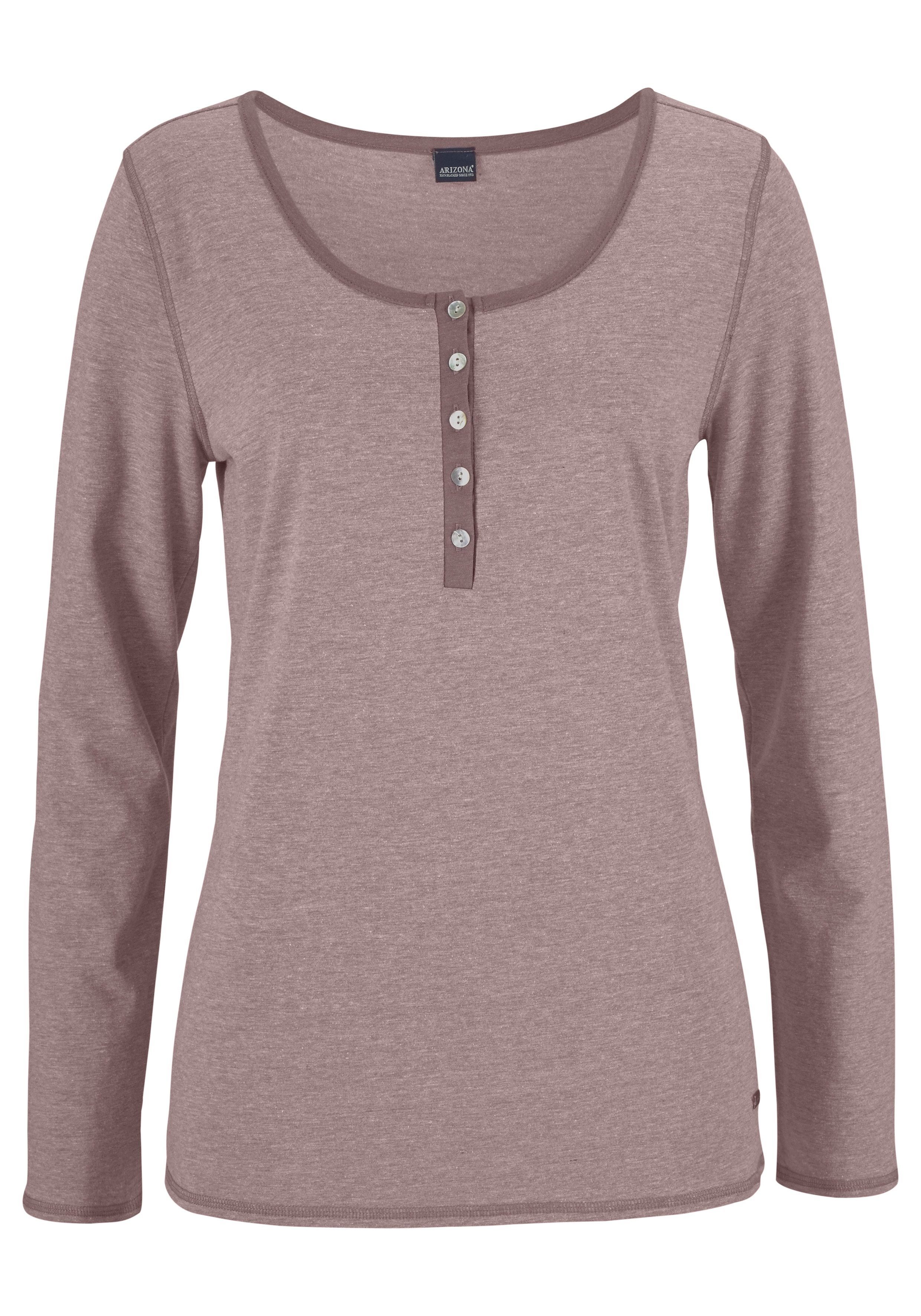 Arizona Pyjama (2 tlg) in melierter Qualität mit Knopfleiste. Reduzierter Preis € 34,99. Unverbindliche Preisempfehlung € 39,99