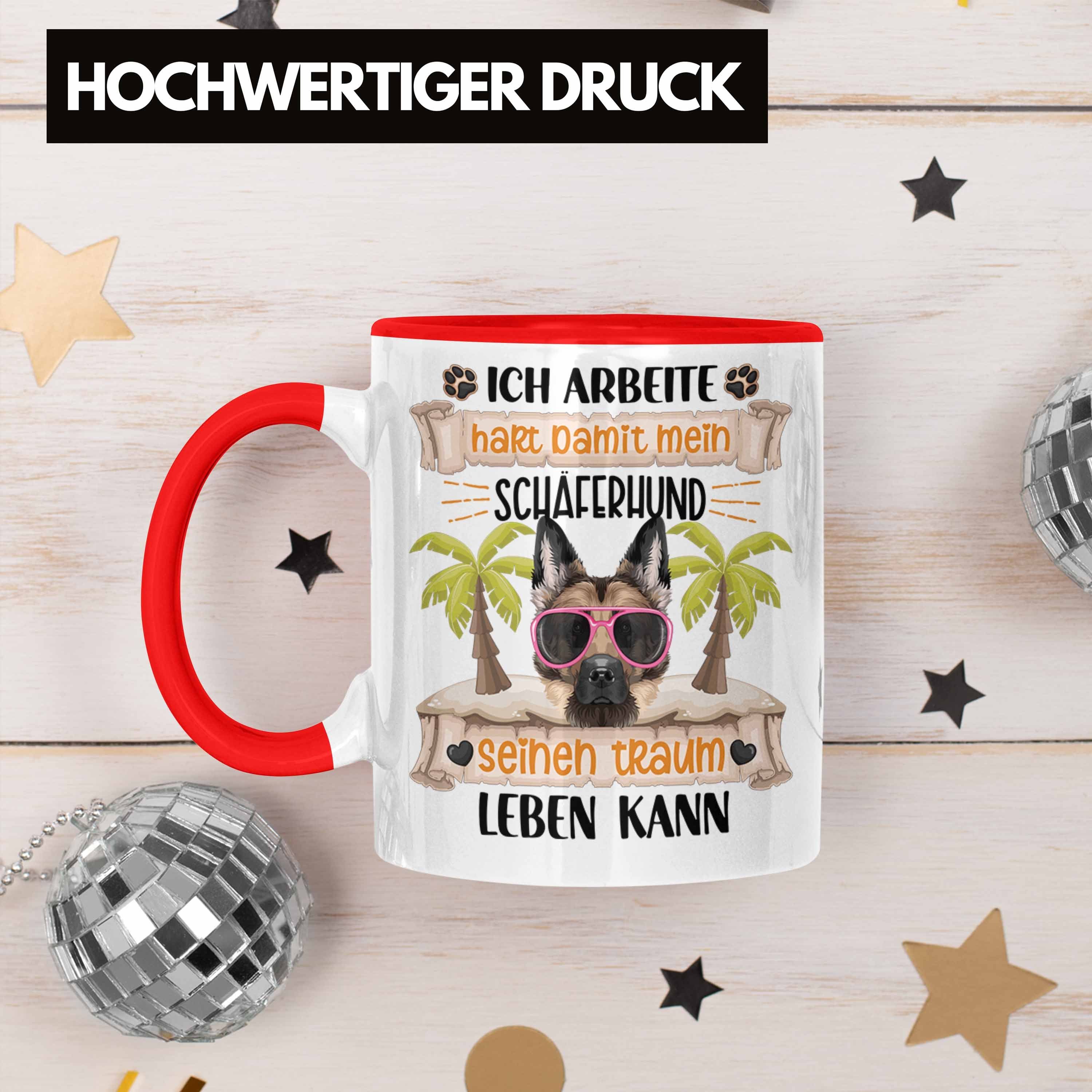 Ich Rot A Geschenk Schäferhund Tasse Lustiger Trendation Besitzer Tasse Geschenkidee Spruch