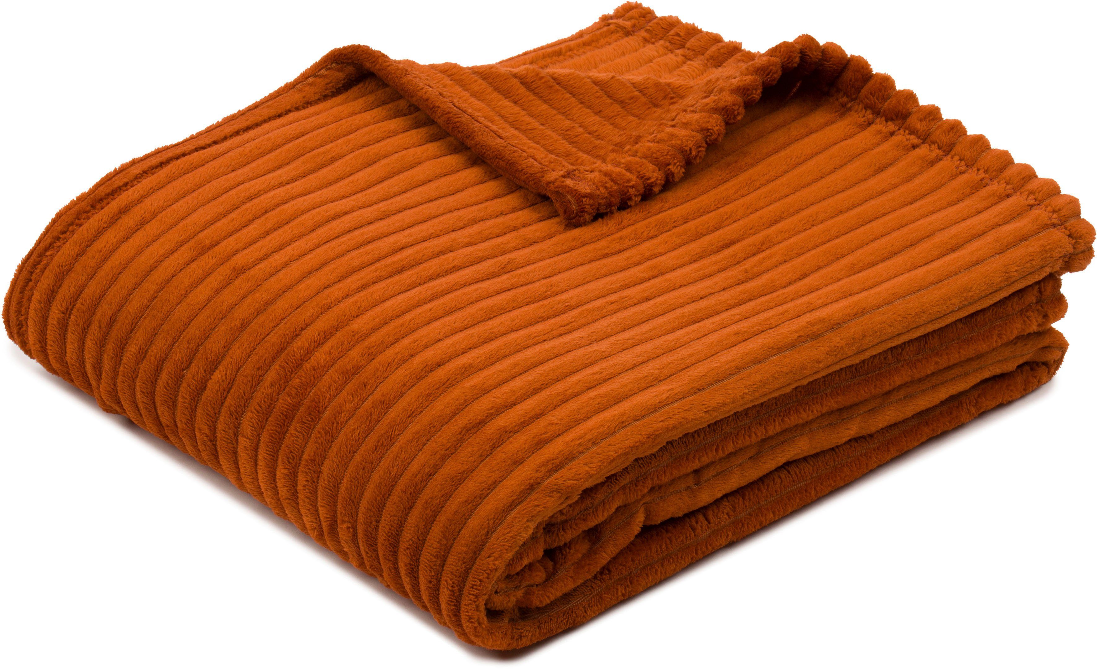 Wohndecke Feincord Kuscheldecke, Gözze, flauschig weich günstig online kaufen
