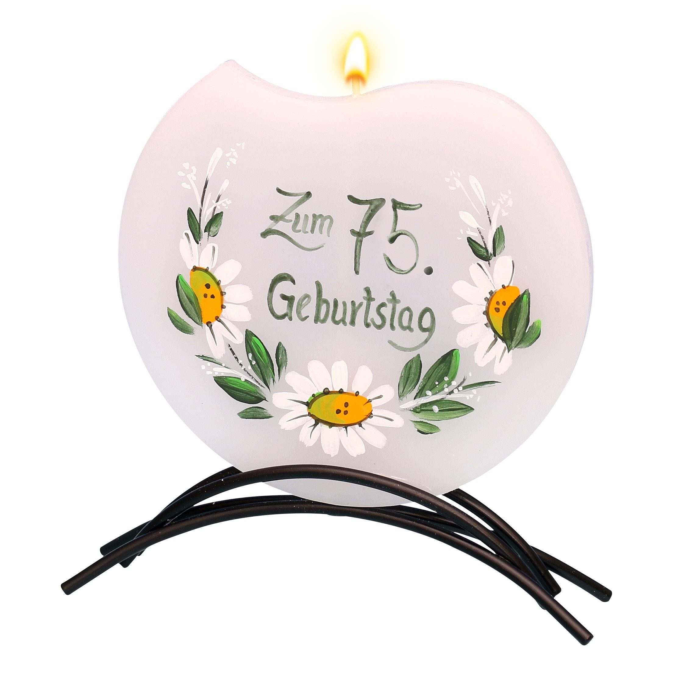Dekohelden24 Geburtstagskerze Hochwertige Flachkerze, mit Motiv. günstig online kaufen