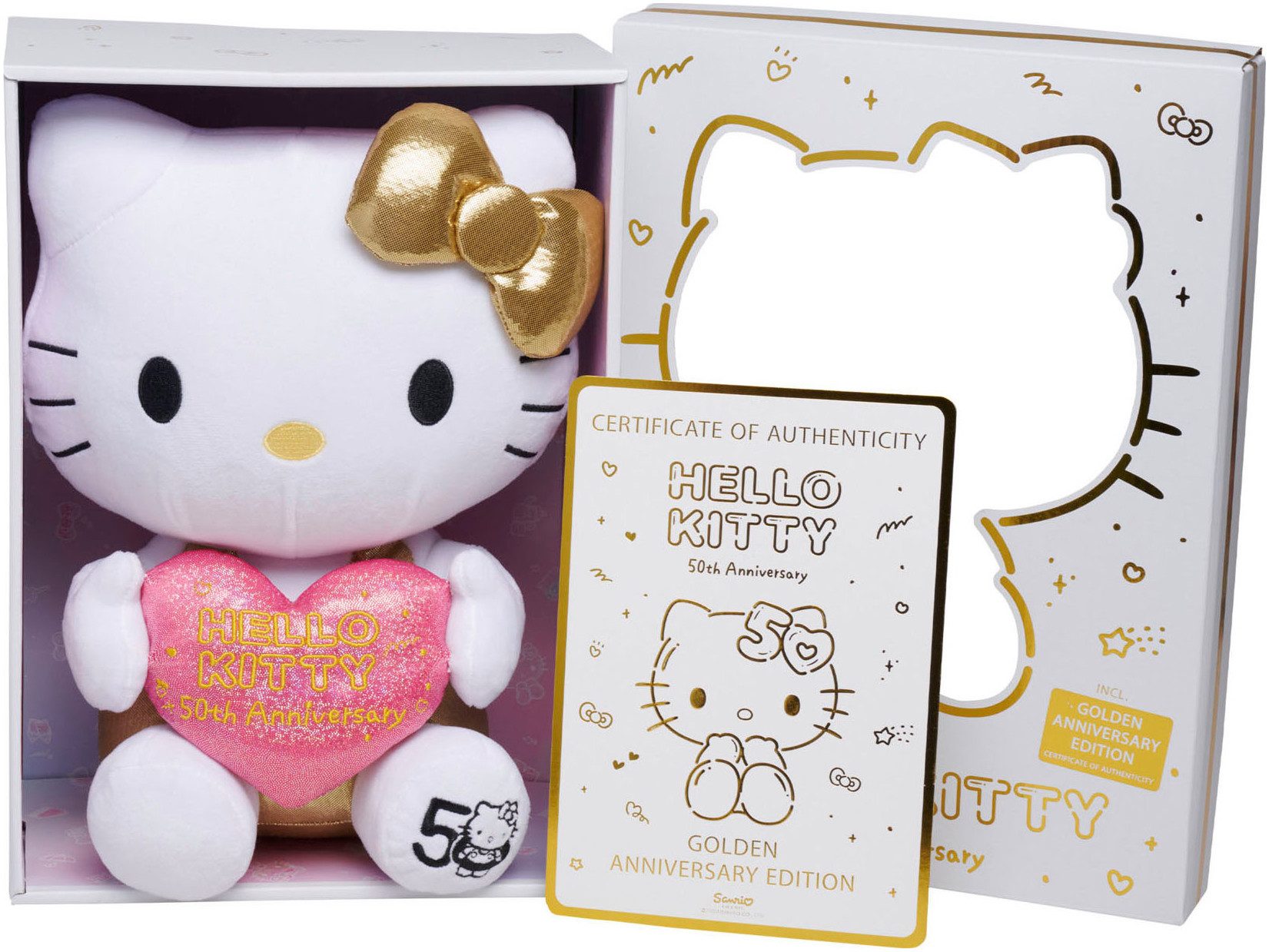 SIMBA Plüschfigur Hello Kitty 50. Jubiläum, 30 cm