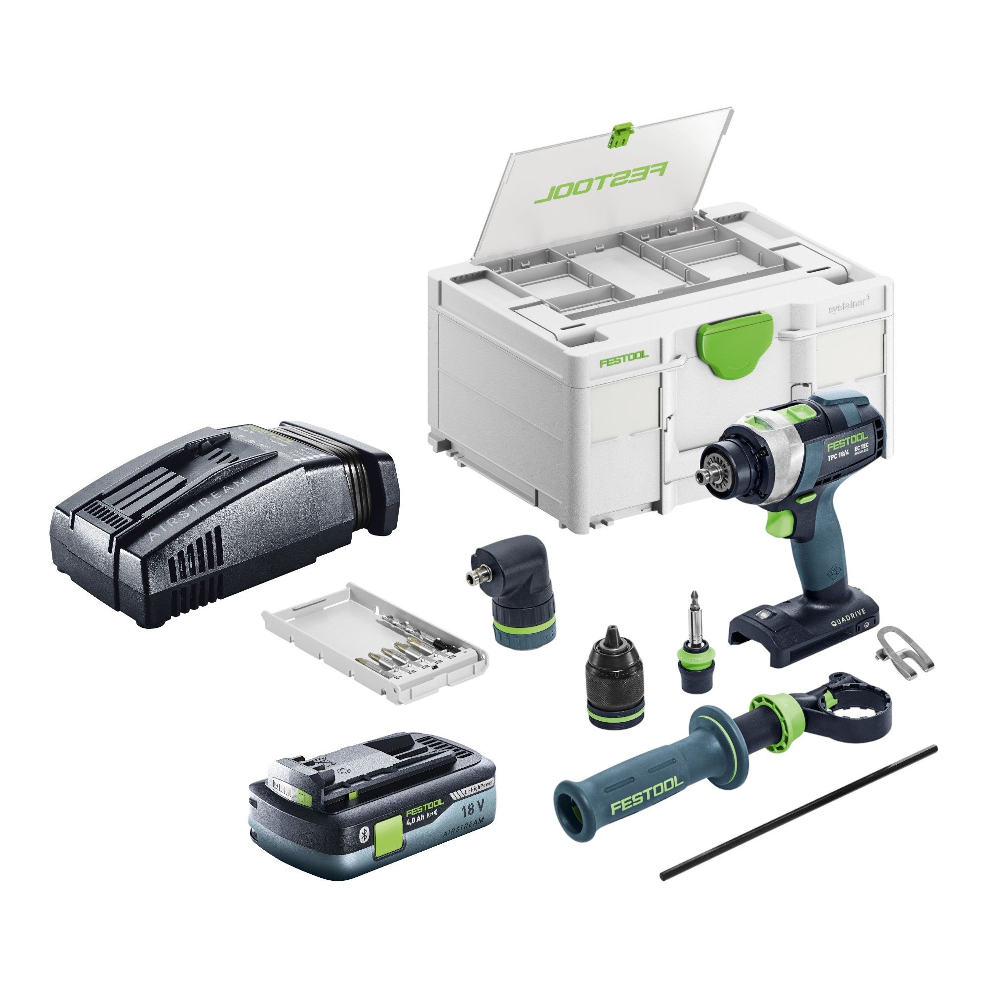 FESTOOL Schlagbohrmaschine Festool TPC 18/4 I-Basic-Set Akku Schlagbohrschrauber 18 V 75 Nm (577