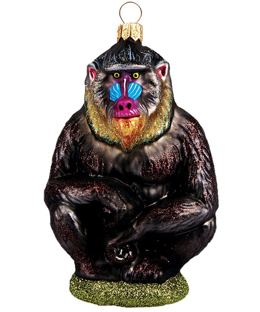 IMPULS Christbaumschmuck, Christbaumschmuck Figuren Mandrill Baboon