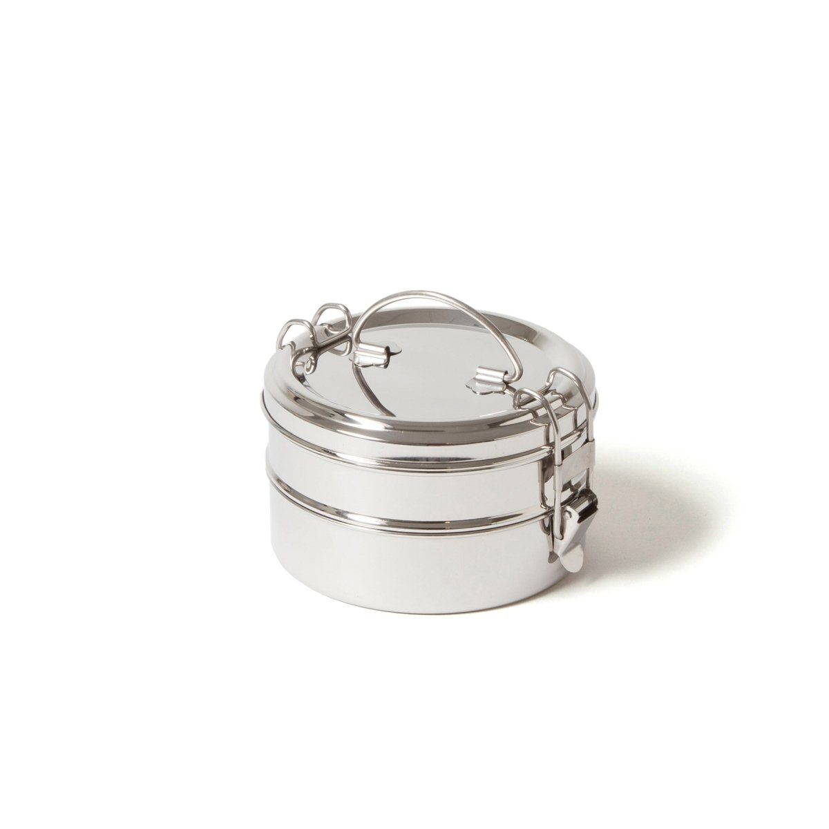 ECO Brotbox Lunchbox Brotbox Tiffin Double XL Edelstahl 1600 ml 505 g, Edelstahl