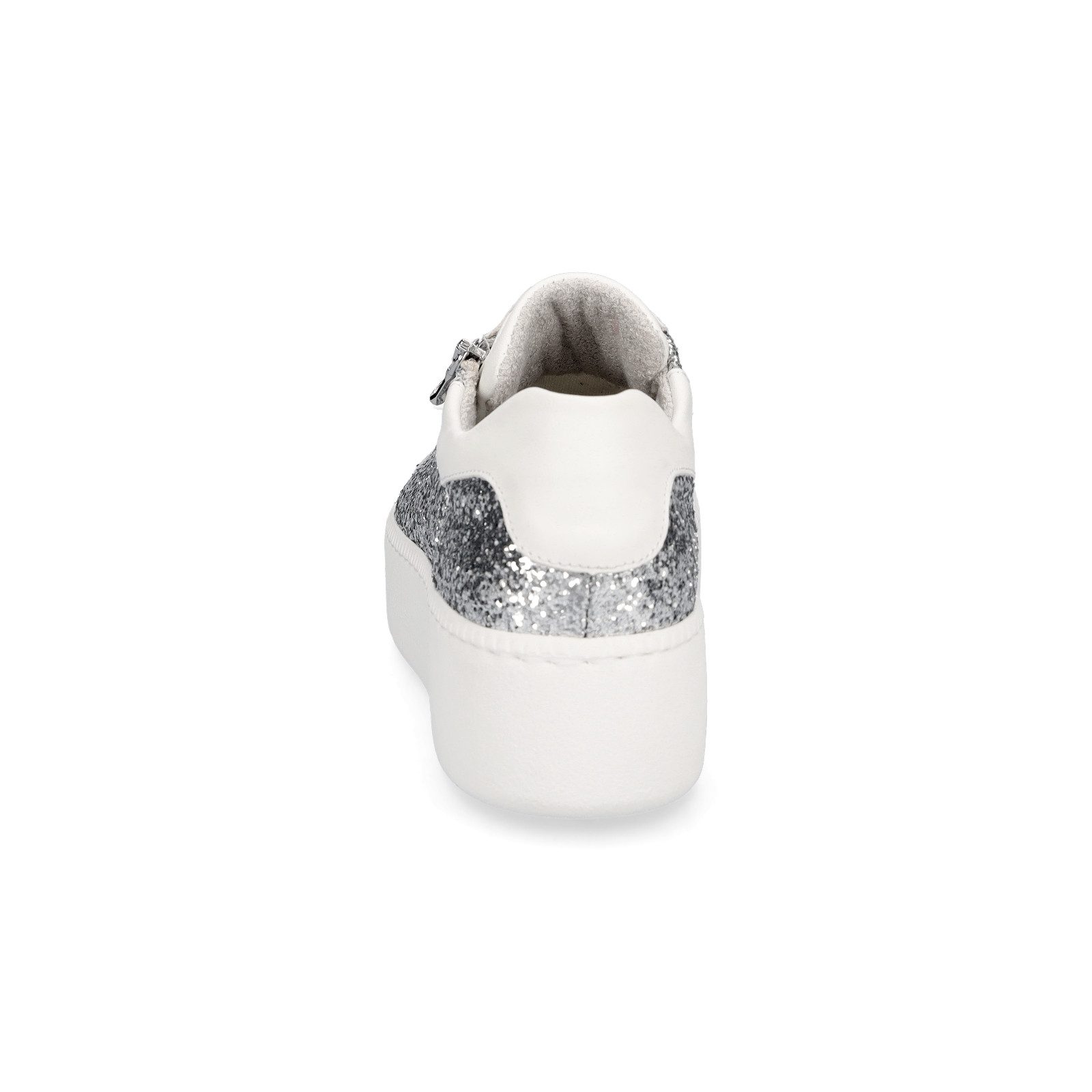 Waldläufer Waldläufer Damen Sneaker Nicky silber weiß Glitzer Sneaker