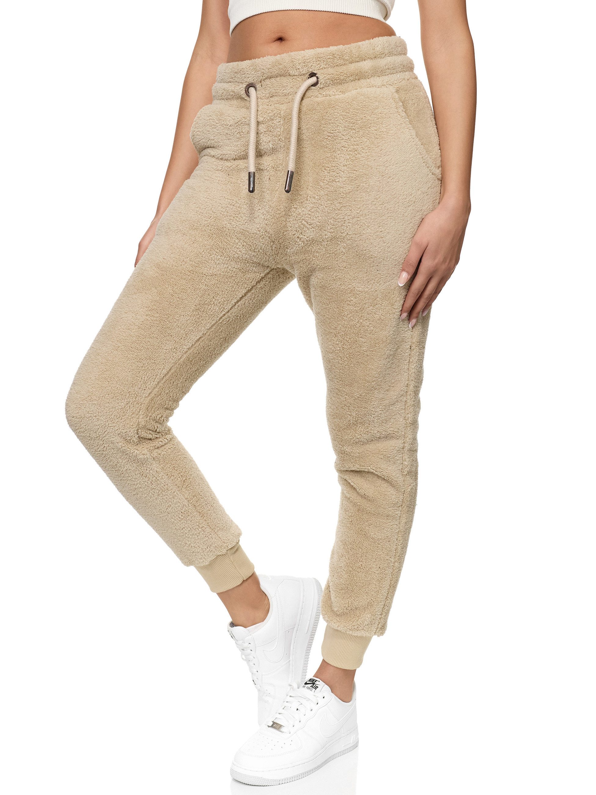 REPUBLIX Jogginghose ANAJA Damen Teddyfleece Jogger Sporthose Jogging Pants