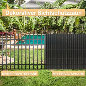 Bettizia Balkonsichtschutz PVC Sichtschutzmatte Garten Sichtschutz UV-beständig mit Kabelbindern