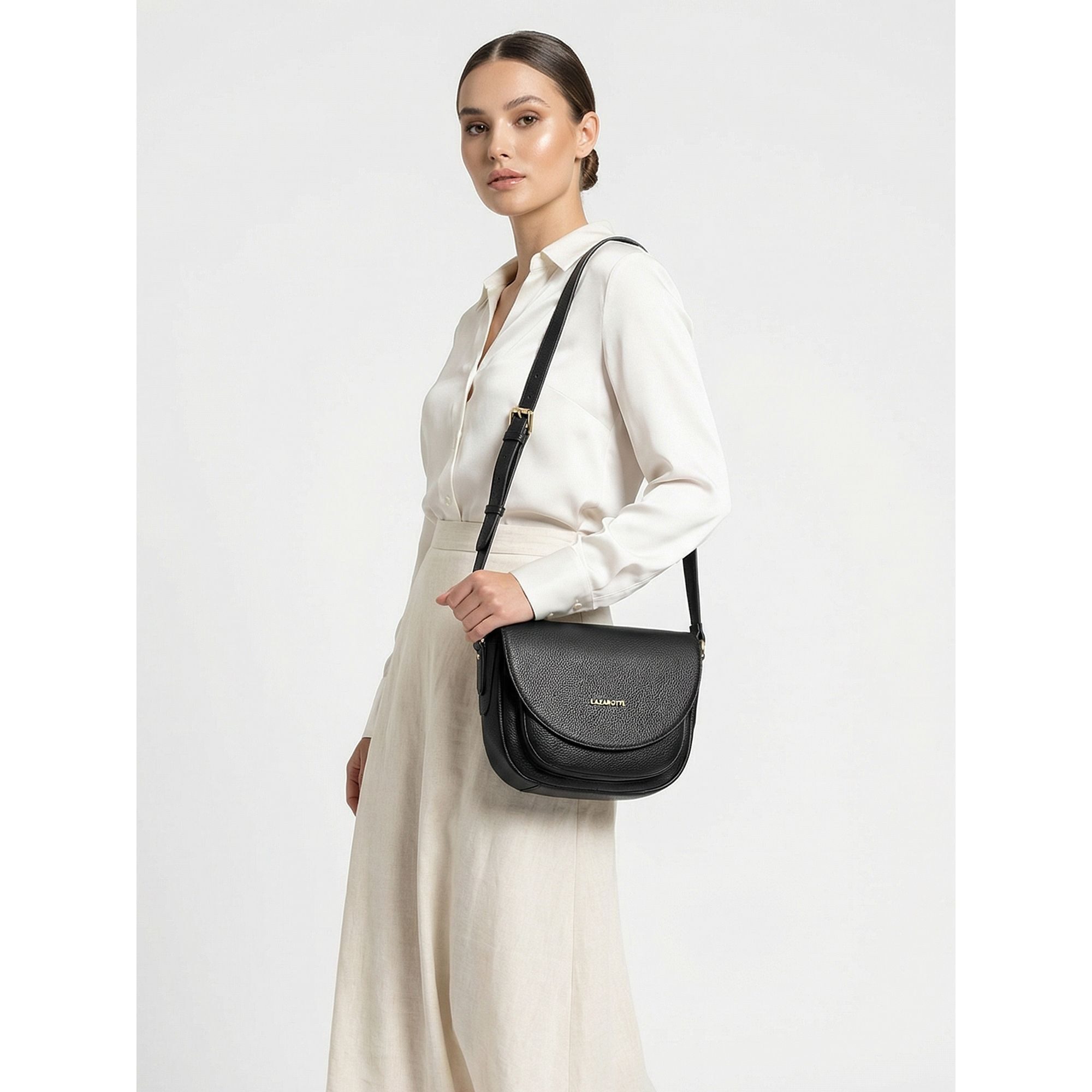 Lazarotti Umhängetasche Bologna Leather, Leder