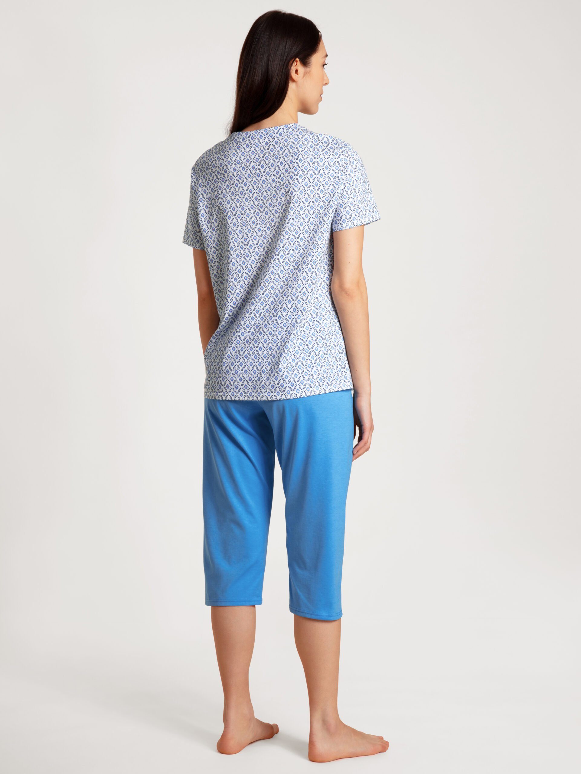 CALIDA Pyjama tlg., 1 1 (1 40296 Stück, Calida azurit blue Stück) Damenpyjama