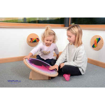 EDUPLAY Lernspielzeug Dreheinrichtung Tisch/Wand für runde Faszinationsmatten, Ø 45 cm