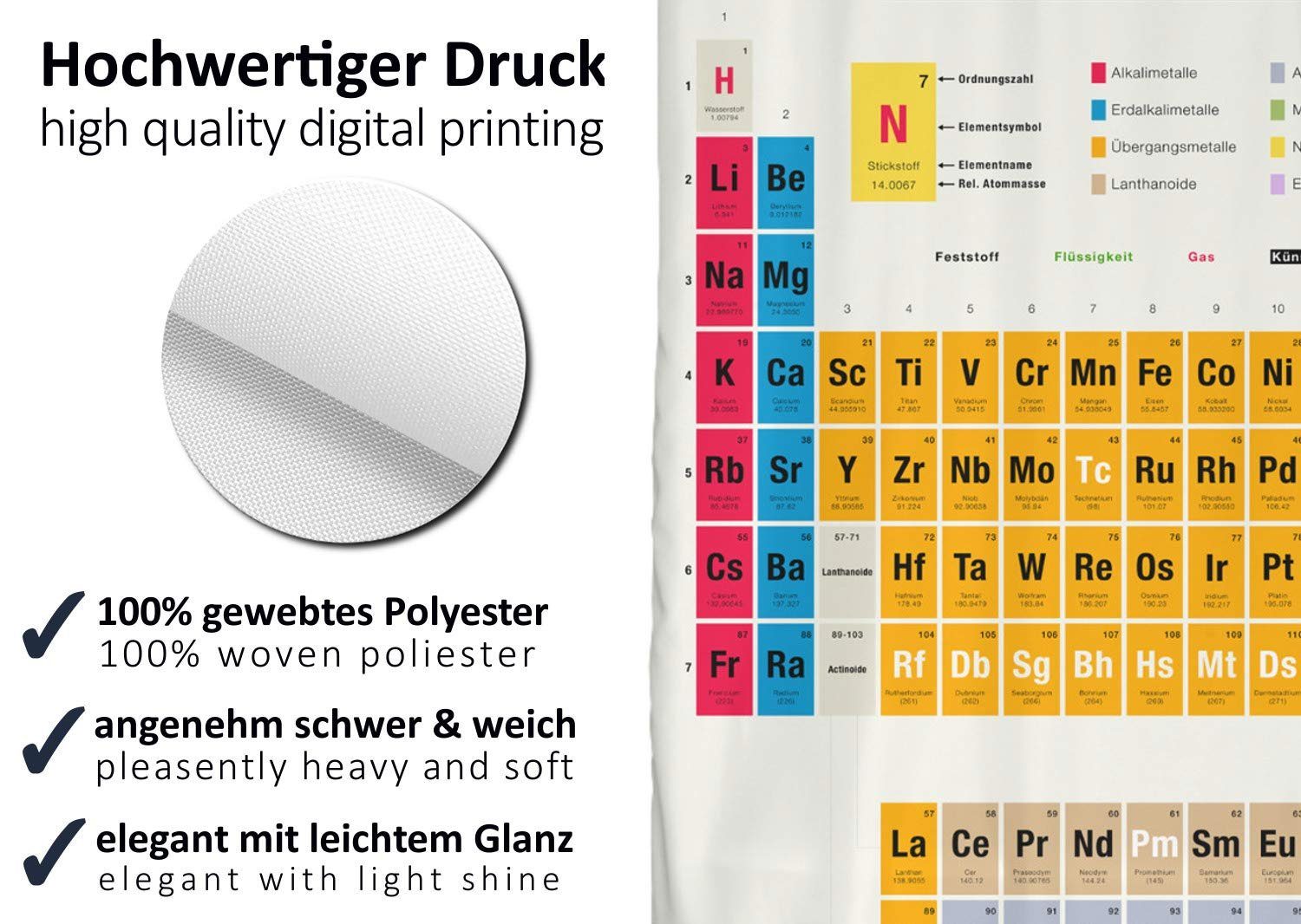 Arteneur Duschvorhang Breite 150 cm, Anti-Schimmel Beschichtet, Beschwerter günstig online kaufen