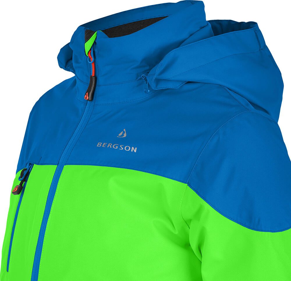 Bergson Skijacke VOLKER neo (maxi) Kinder Skijacke, extra weit für extra viel Spaß im Schnee!, Normalgrö