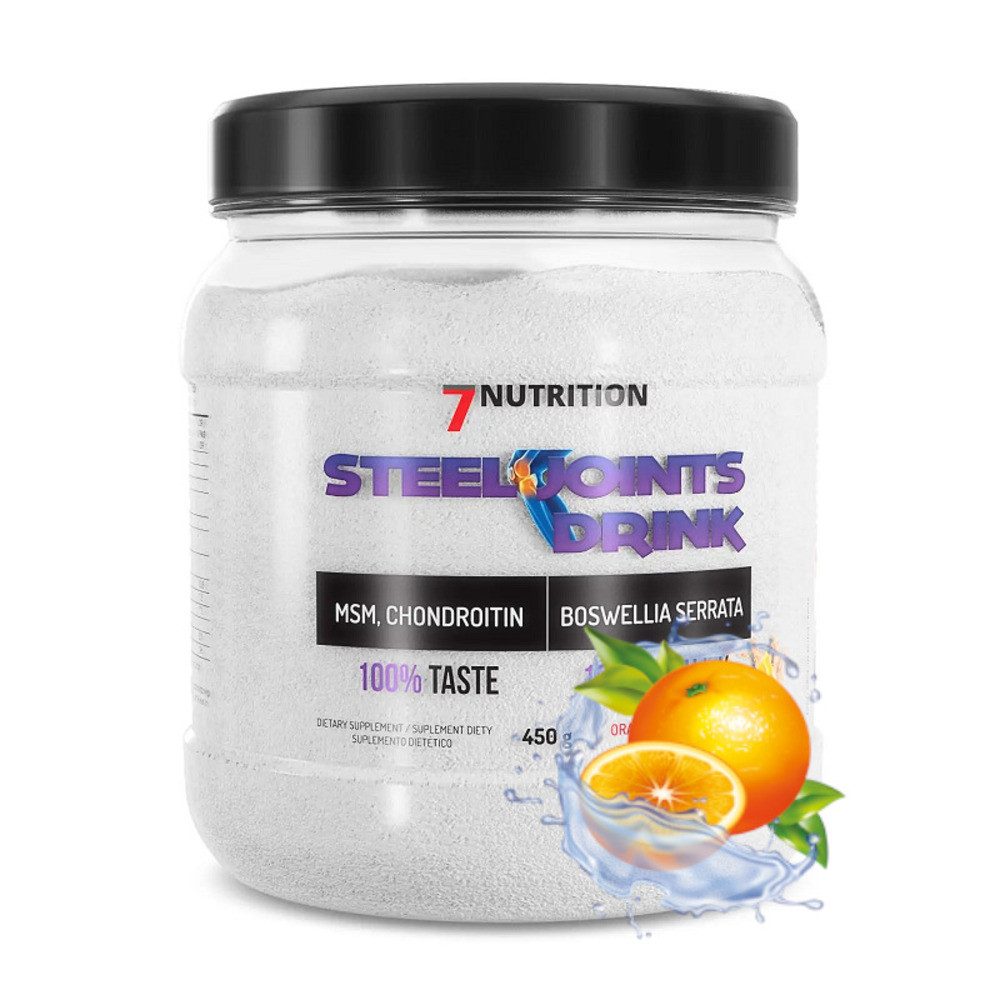 7Nutrition Steel Joints Kollagen + Glucosamin, Chondroitin, MSM 450g Pulver