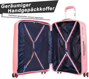 Verage Hartschalen-Trolley V-LITE, 4 Rollen, Hartschale, mit Doppelrollen, mit TSA-Zahlenschloss, Superleicht