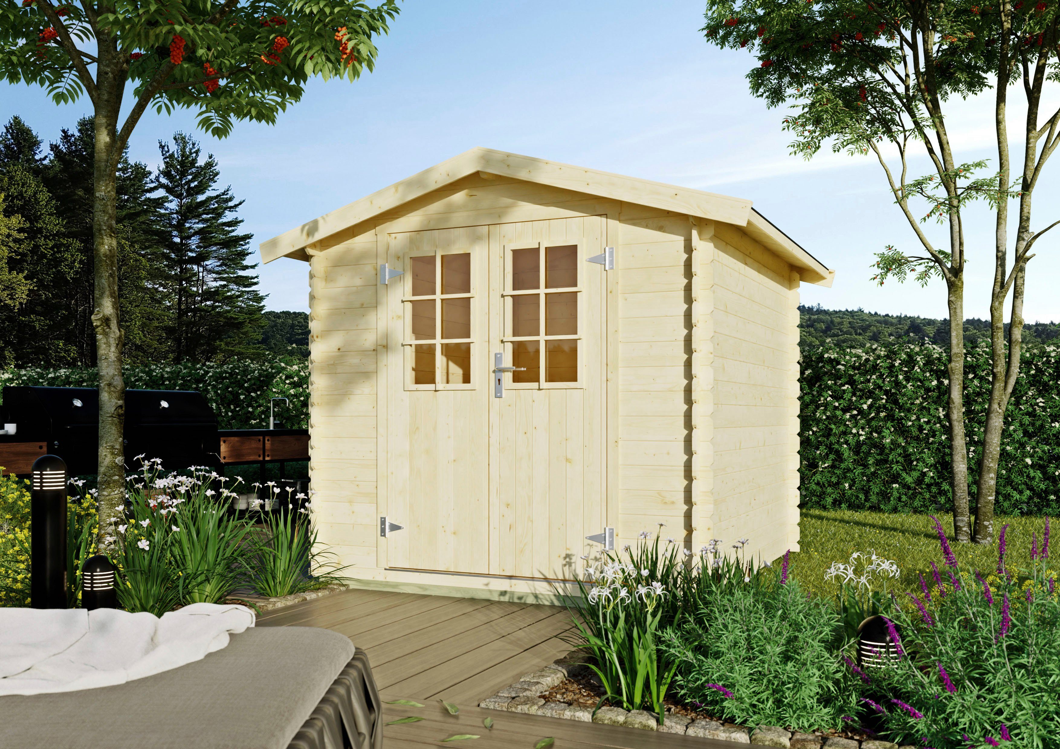 Kiehn-Holz Gartenhaus Eisberg 3, BxT: 261x238 cm
