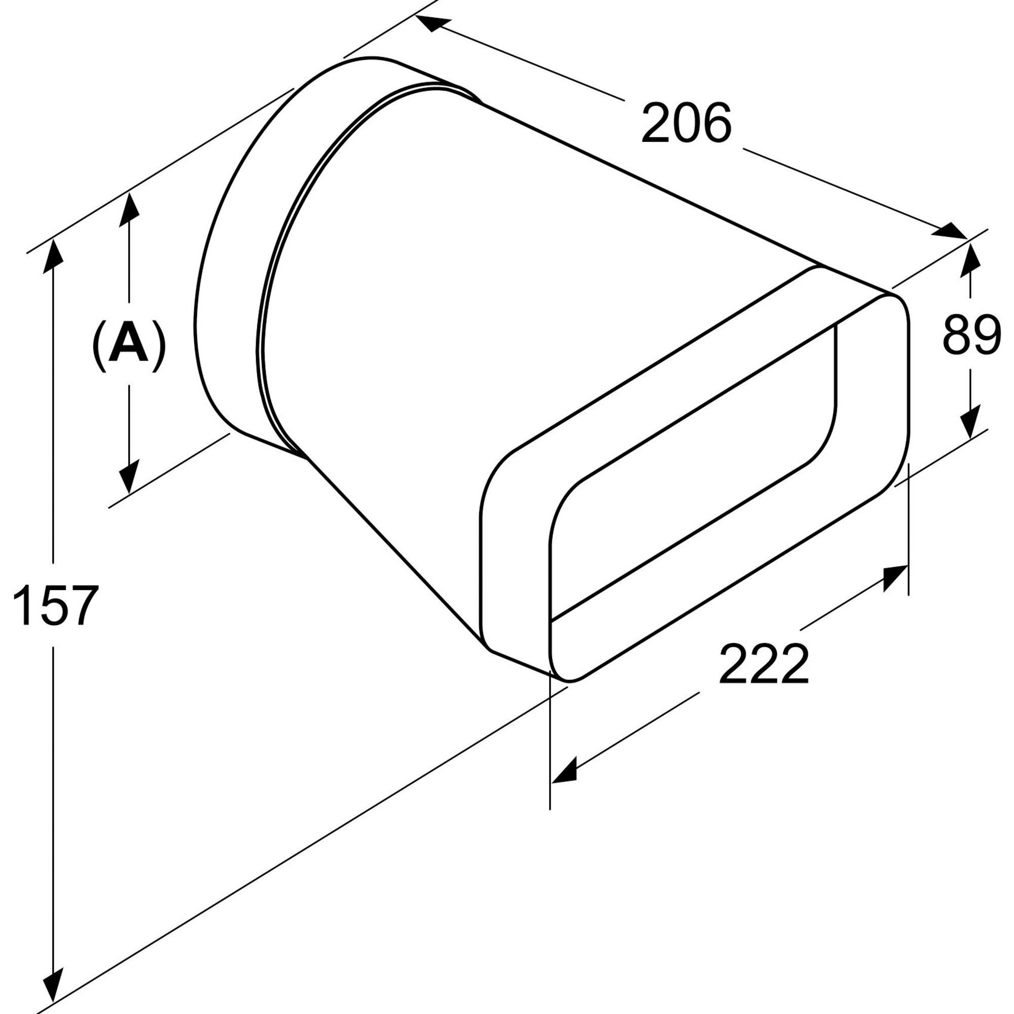 NEFF Montagezubehör Dunstabzugshaube Neff Adapterstück Z861SI0, Ø 150mm, Rohr