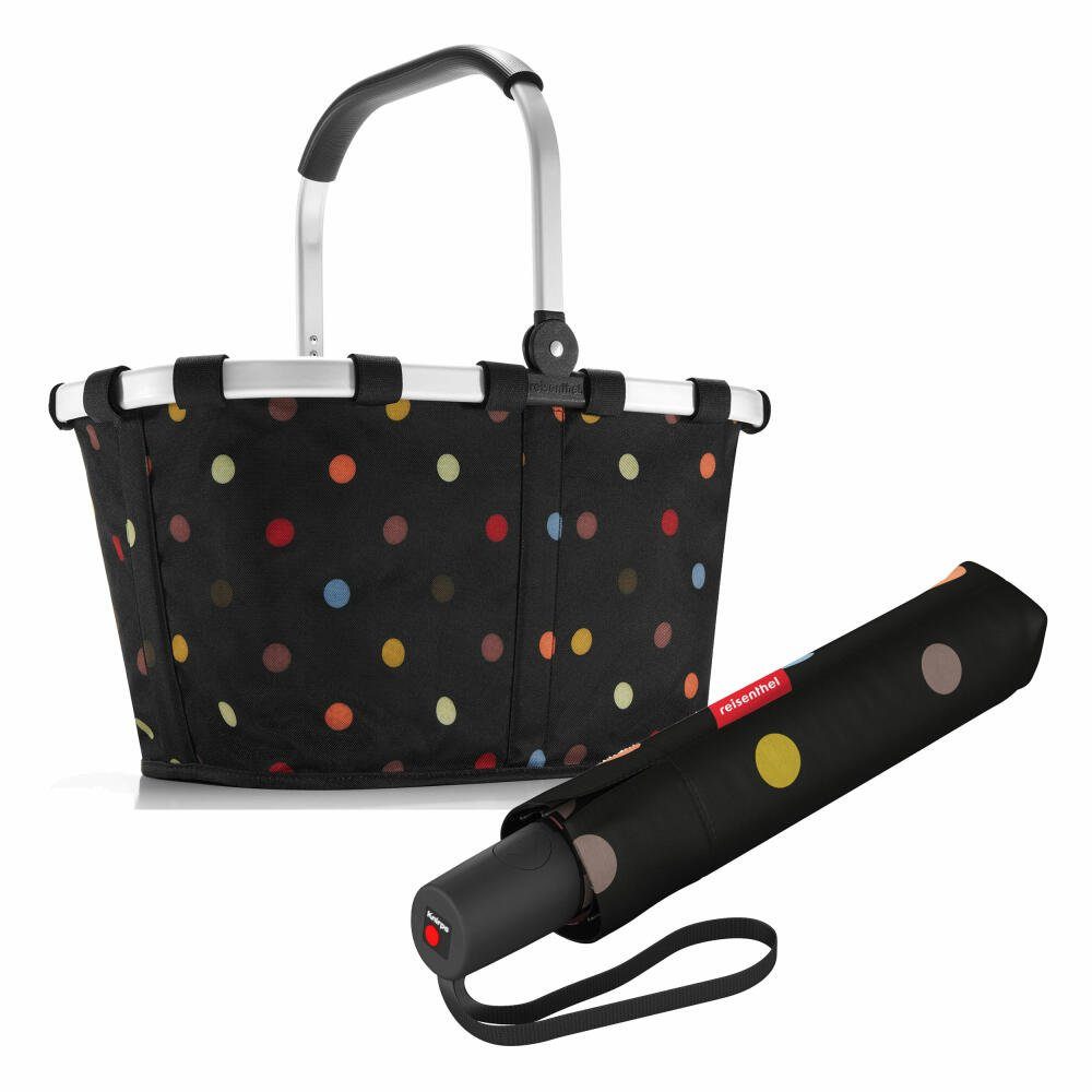 REISENTHEL® Einkaufskorb carrybag Set Dots, mit umbrella pocket duomatic