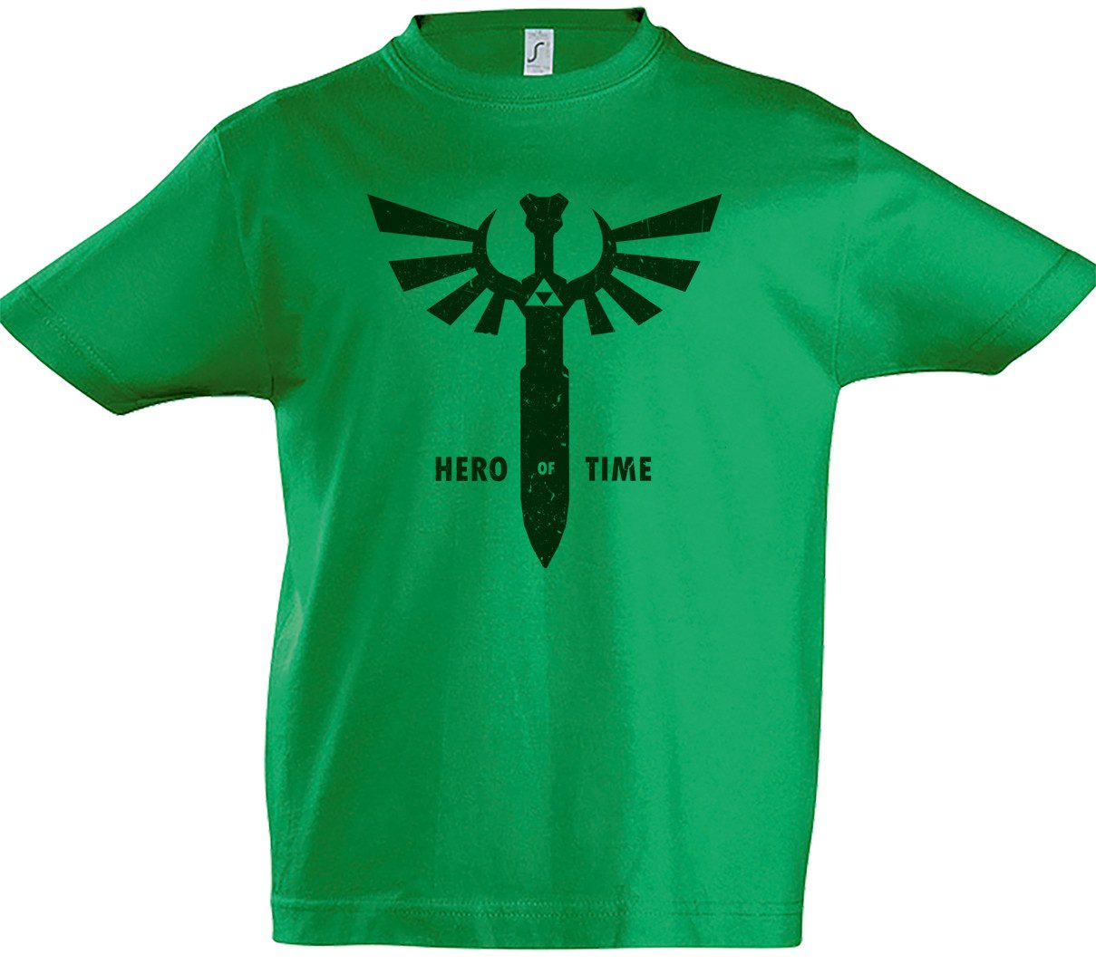 Urban Backwoods Print-Shirt Hero Of Time Kinder T-Shirt Legend Link Symbol Game Zelda Triforce (1-tlg) Herren T-Shirt Adventure Hyrule