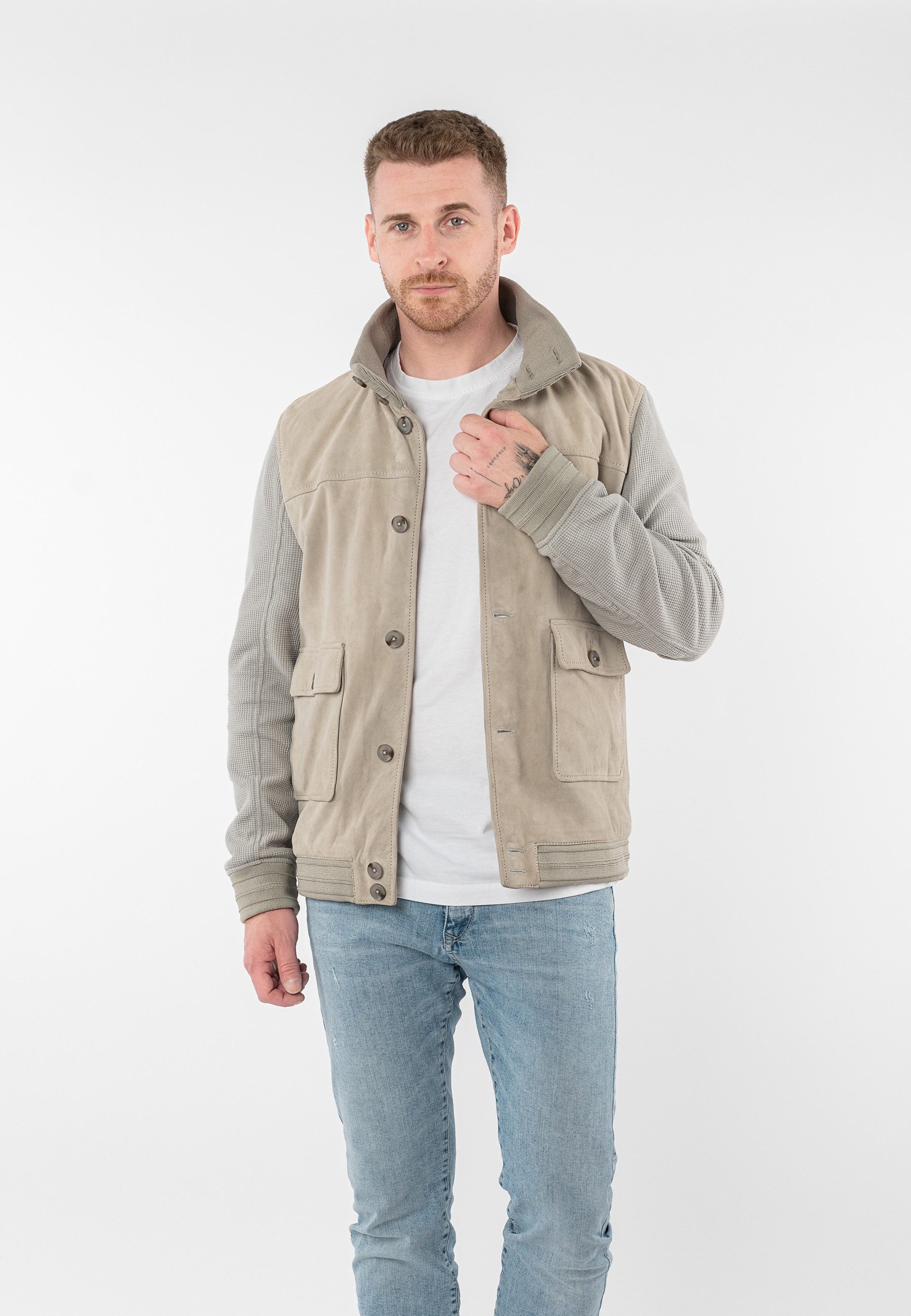 Mauritius Lederjacke MMGranten mit Stehkragen