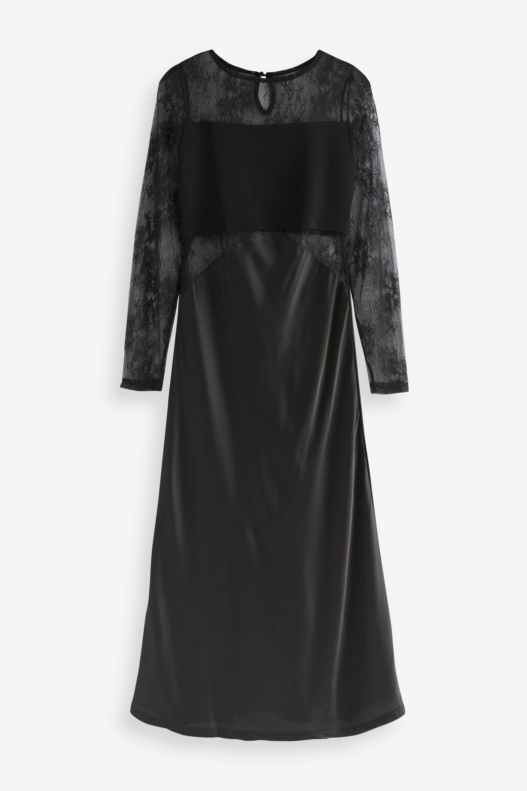 Next Midikleid Midikleid aus Satin und günstig online kaufen