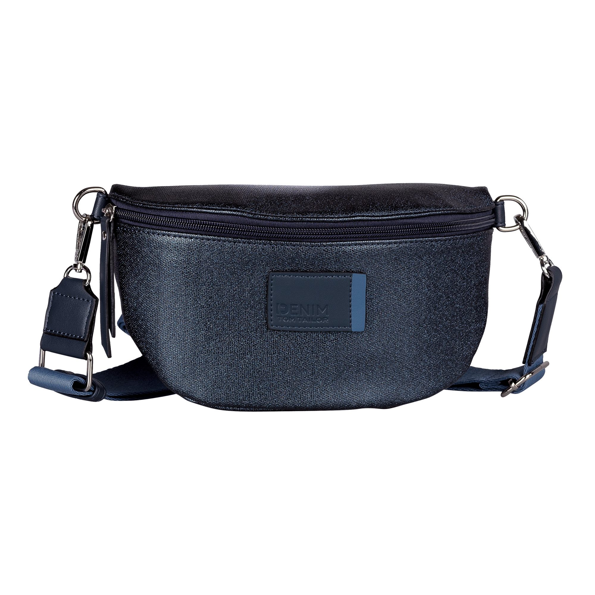 TOM TAILOR Denim Bauchtasche Rosie Canvas, in zweifarbigem Look mit aufgedruckten kontrastierenden Streifen