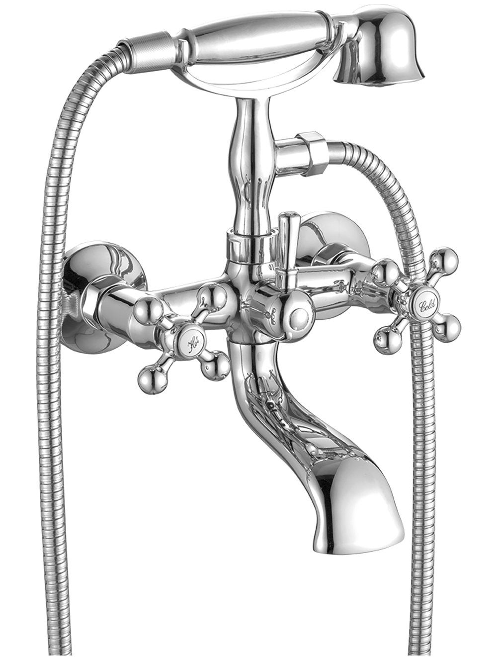 KOLMAN Wannenarmatur Komplette Set Badewannenarmatur Wasserhahn günstig online kaufen
