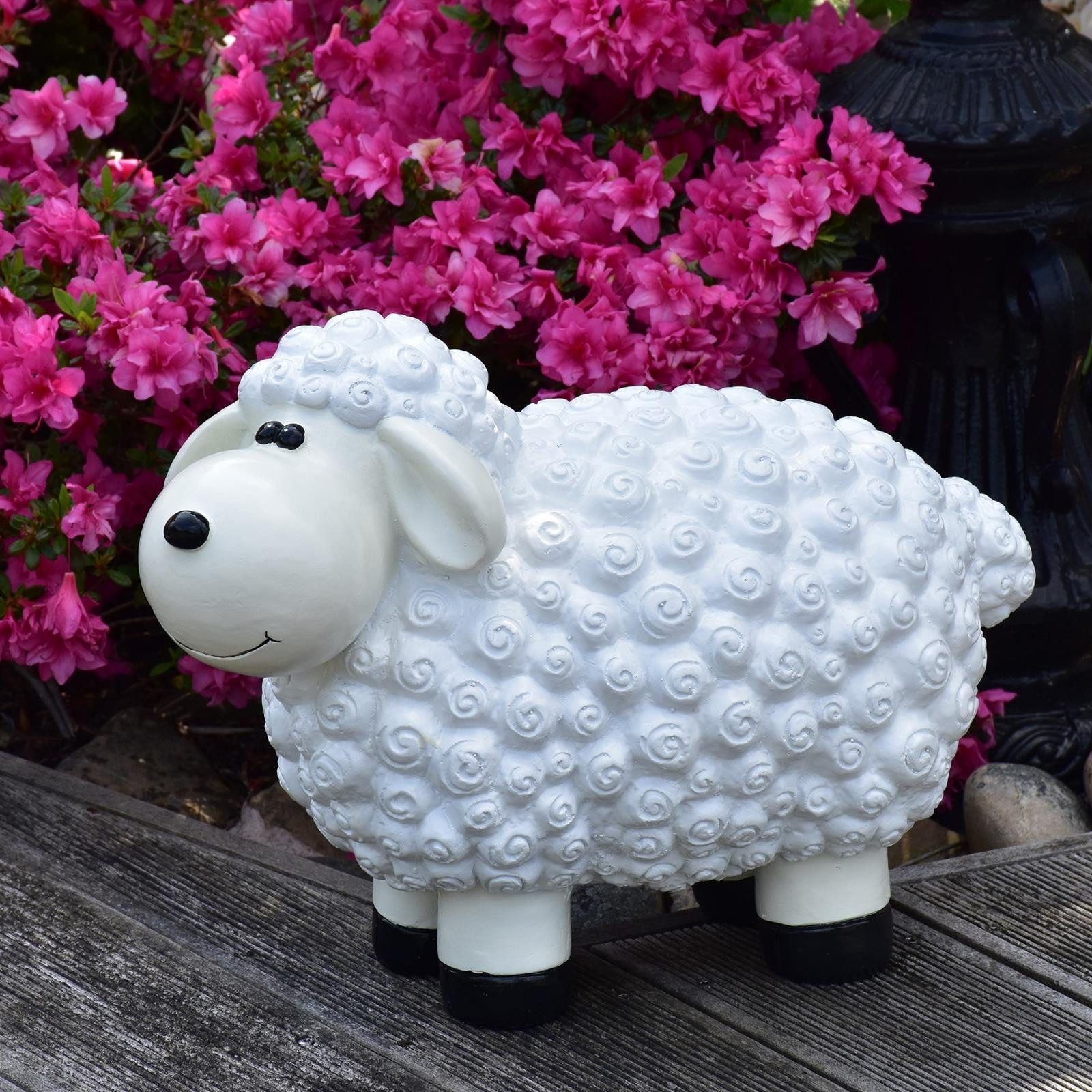 Geschenkestadl Gartenfigur XL Schafe in verschiedenen Farben Gartenfigur