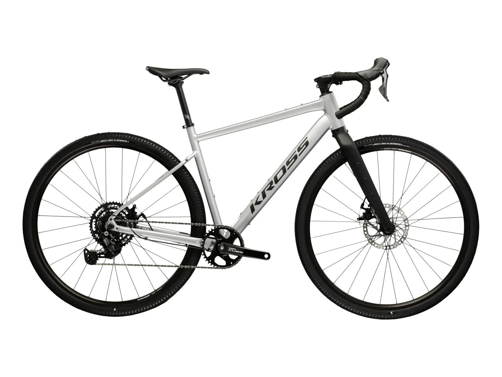 Kross Gravelbike KROSS Gravelbike Esker 1.0 28" grau 18 Gänge Gabel aus Carbon 2026, 18 Gang, Kettenschaltung, Carbon aus Gabel