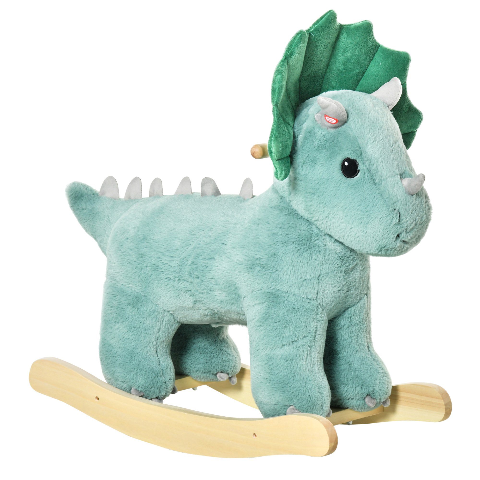 HOMCOM Schaukeltier Schaukelpferd, (1 tlg), Dunkelgrün günstig online kaufen