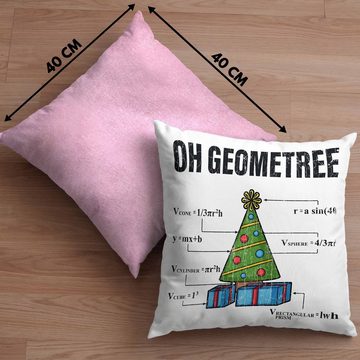 Trendation Dekokissen Trendation - Mathe Mathelehrer Kissen Mathematiker Geschenk Geometree Spruch Physik Physiker Geschenkidee Weihnachten Geschenke Physiklehrer mit Füllung 40x40