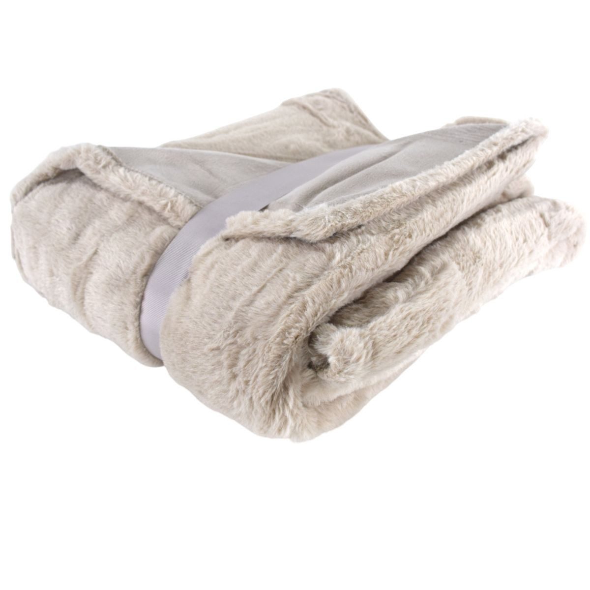Wohndecke Kuscheldecke super weich Fellimitat 150x200 Wohndecke 3 Farben wählbar, VIVA Home, zweiseitig