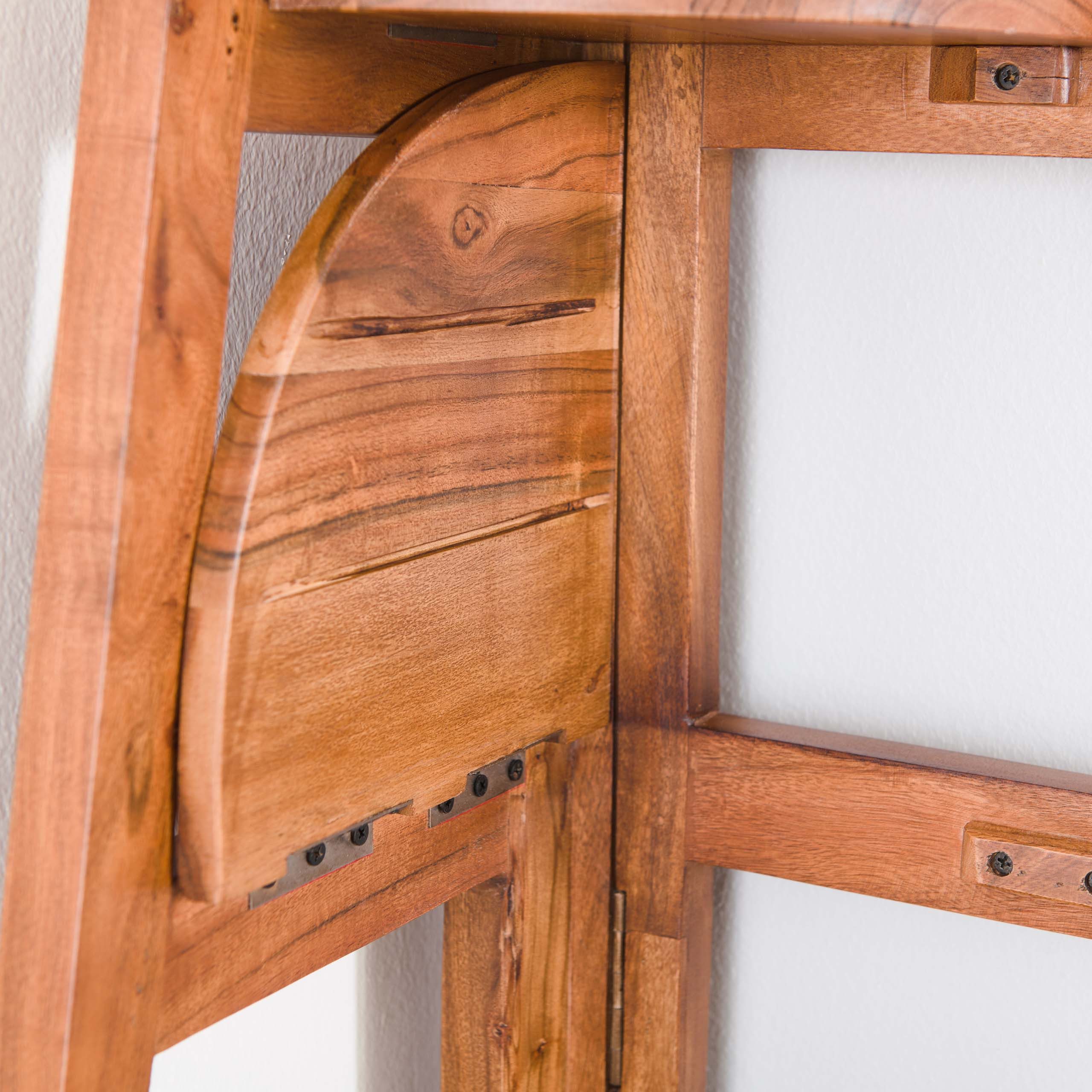 Sitheim-Europe Eckregal Eckaregal Angle / Massiv Akazie sand, 1-tlg., 5 Etagen