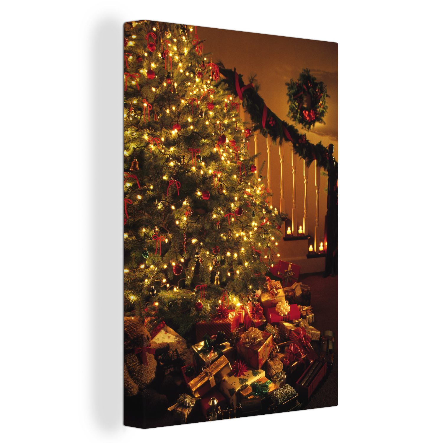 OneMillionCanvasses® Leinwandbild Weihnachten - Weihnachtsbaum - günstig online kaufen