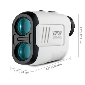 VEVOR Entfernungsmesser Laser Golf Entfernungsmesser mit Slope On/Off 600 m Golf Rangefinder