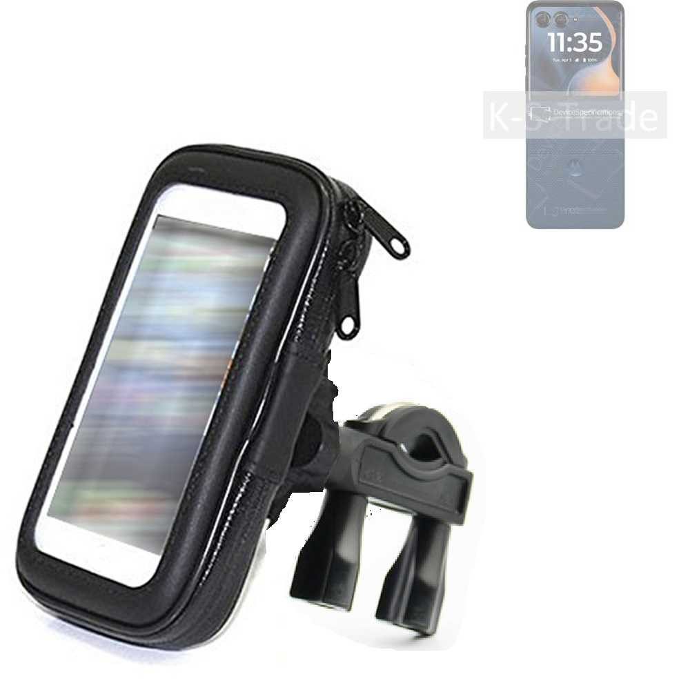 K-S-Trade Smartphone-Halterung für Motorola Razr 60, (Fahrrad-Halterung Handy-Halterung Halter Lenkstange)