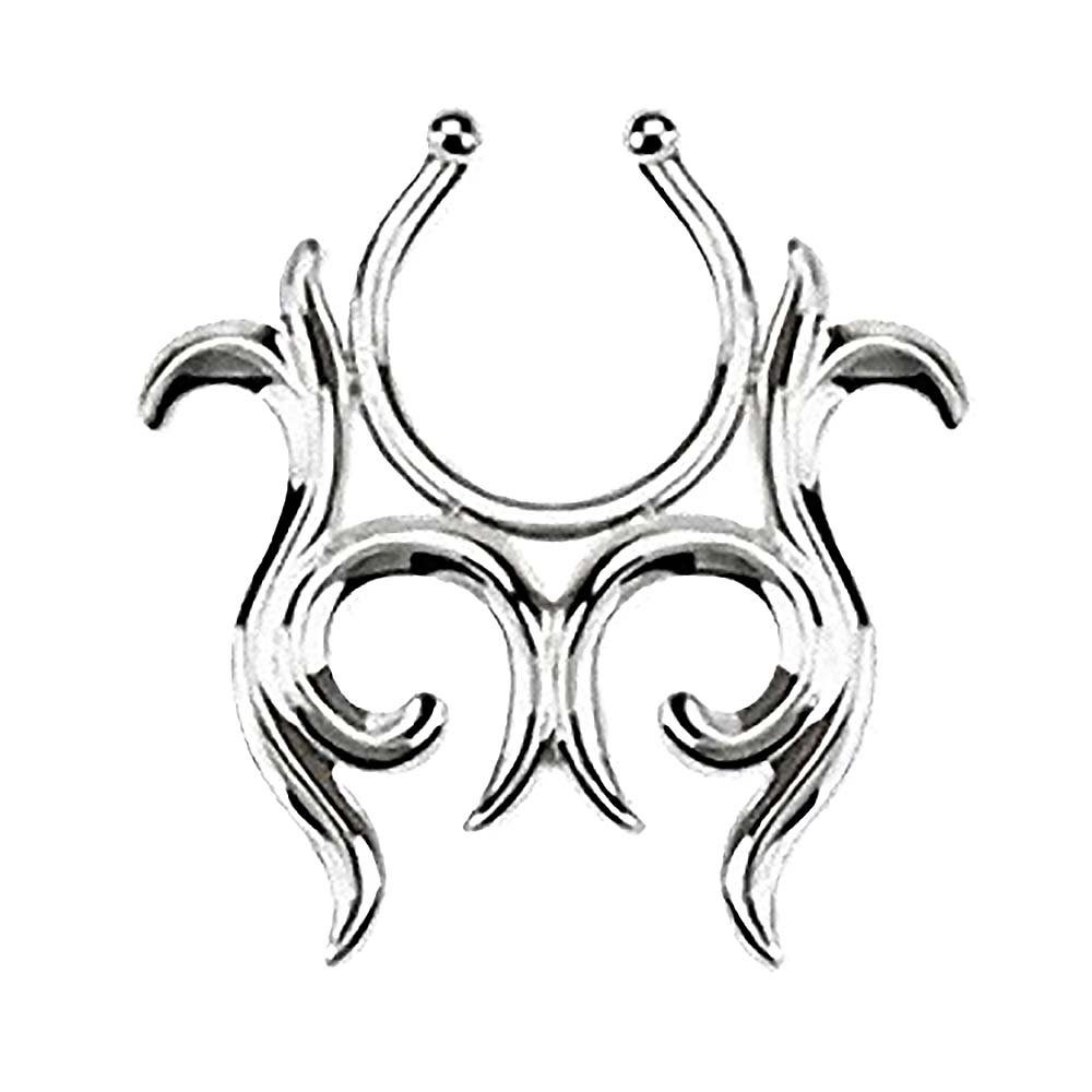 Intimpiercing Brustwarzenpiercing Brustpiercing Klemmring Schild Tribal Ring