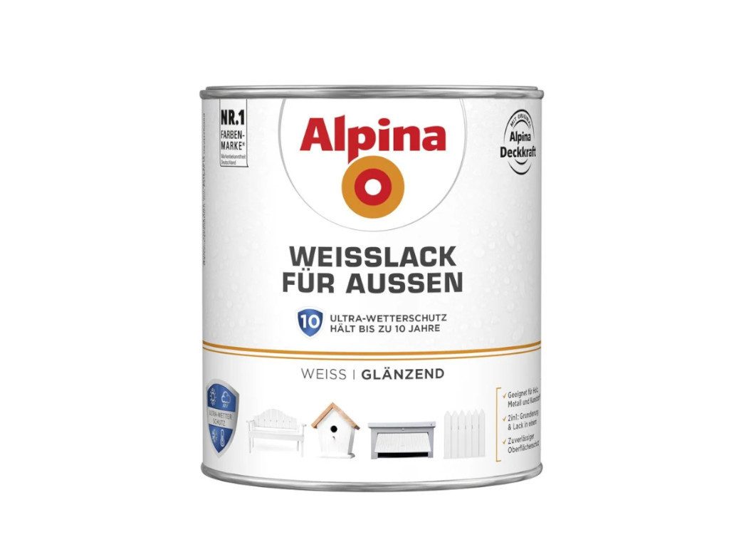 PROFI Weißlack Weißlack für Außen Glänzend