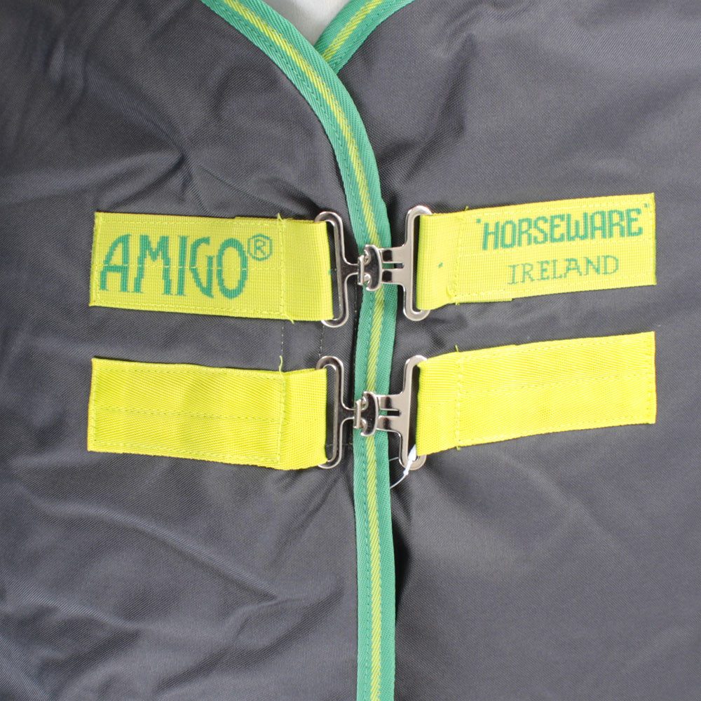 Horseware Pferde-Thermodecke Horseware Amigo Hero 900D Turnout Medium 200g - Grey/Green