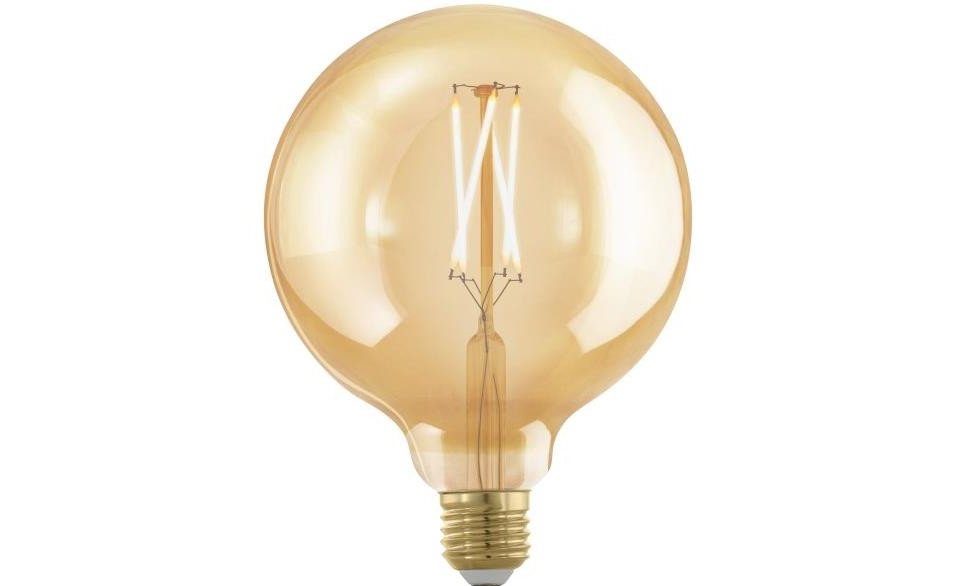 EGLO LED-Leuchtmittel Eglo LED Globe G125 E27 4W amber dim, Dimmbar