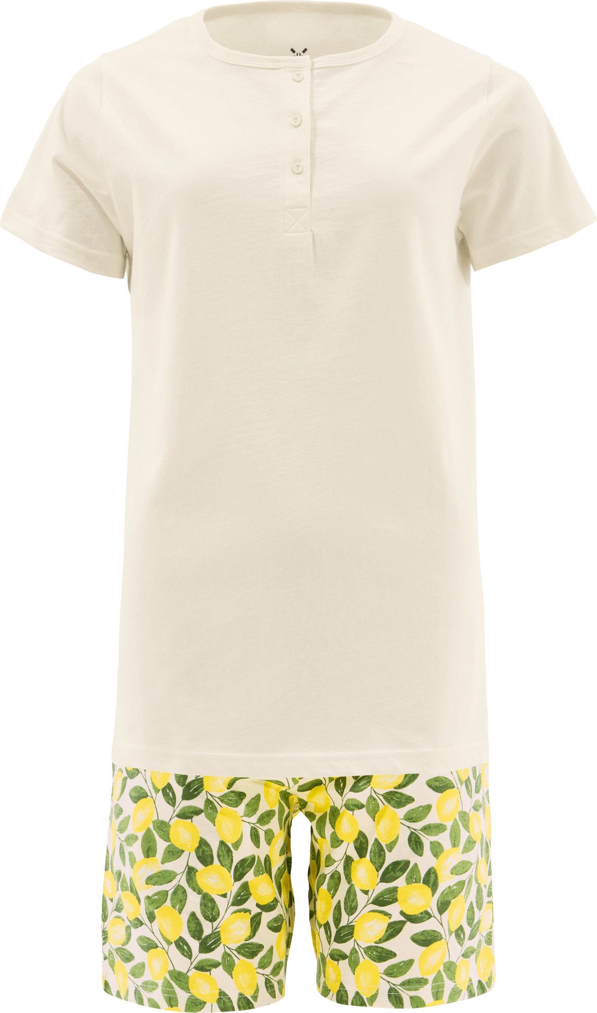 Erwin Müller Pyjama Damen-Shorty Single-Jersey gemustert