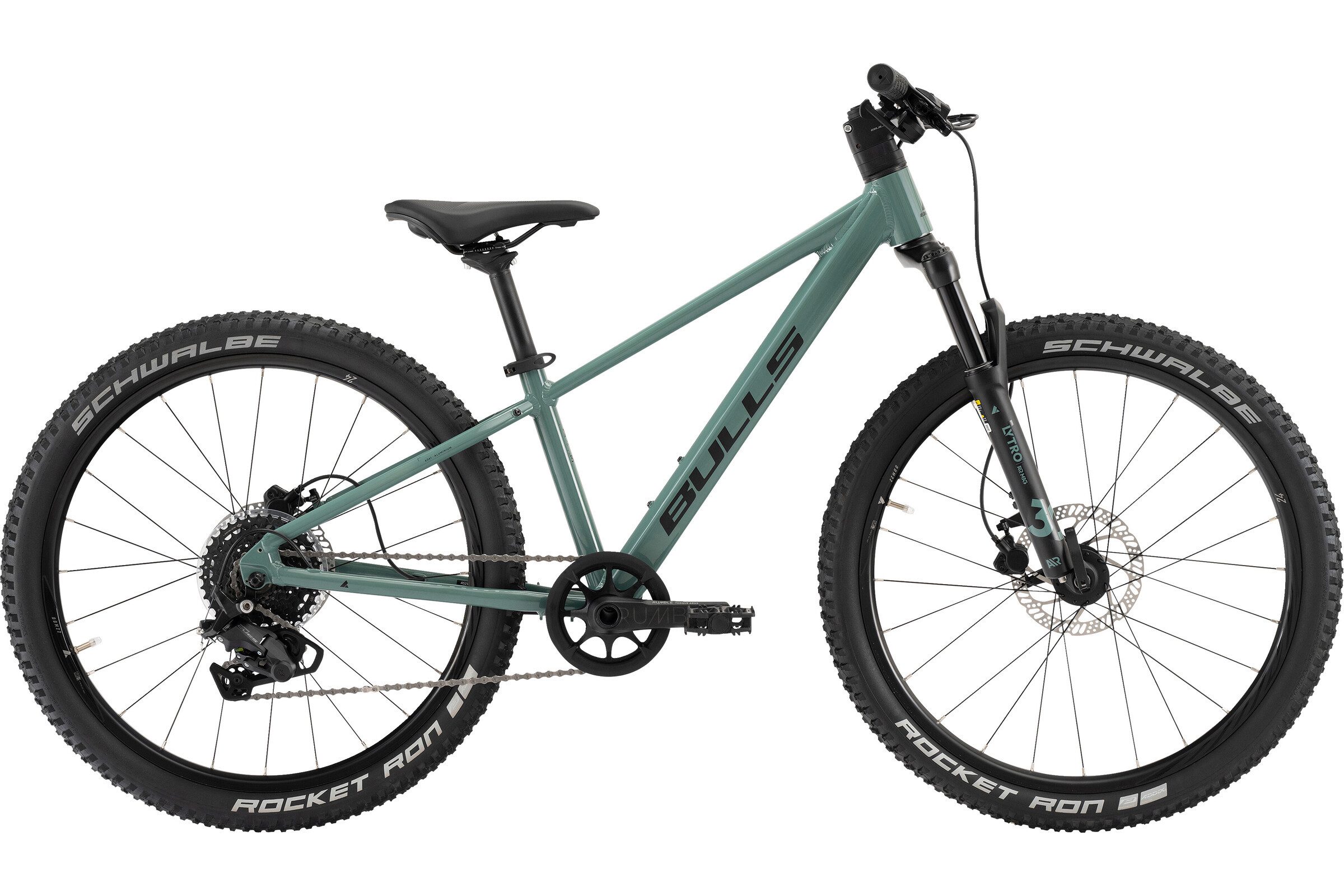 Bulls Kinderfahrrad Bulls Tokee Disc 24'' 9-Gang grün 2026, 9 Gang SHIMANO Cues RD-U4010, Kettenschaltung