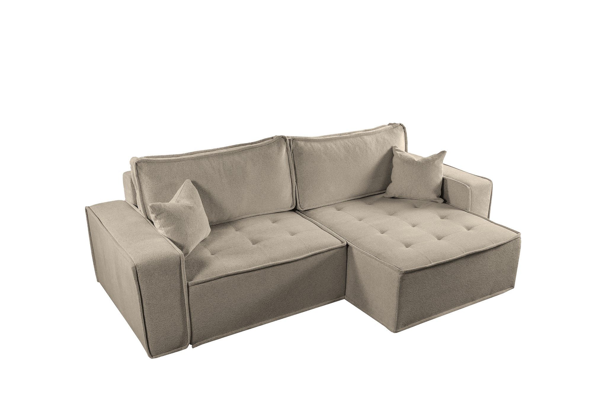 Fun Möbel Ecksofa Schlafsofa FLOSI Stoff Raven, inkl. Schlaffunktion, inkl. Bettkasten. € 978,00