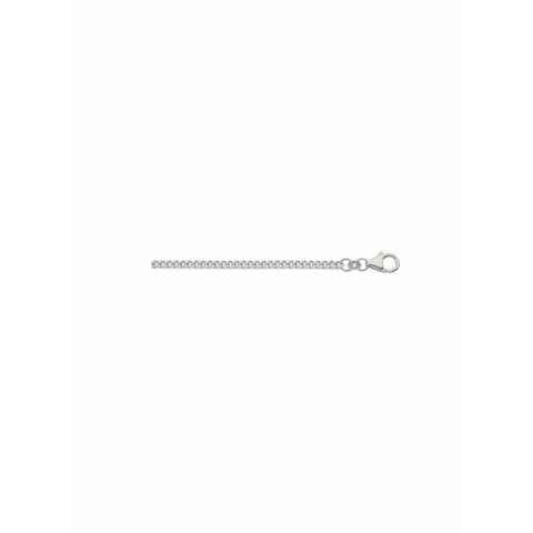 Adelia´s Silberkette 925 Silber Flach Panzer Halskette Ø 1,6 mm, Silberschmuck für Damen