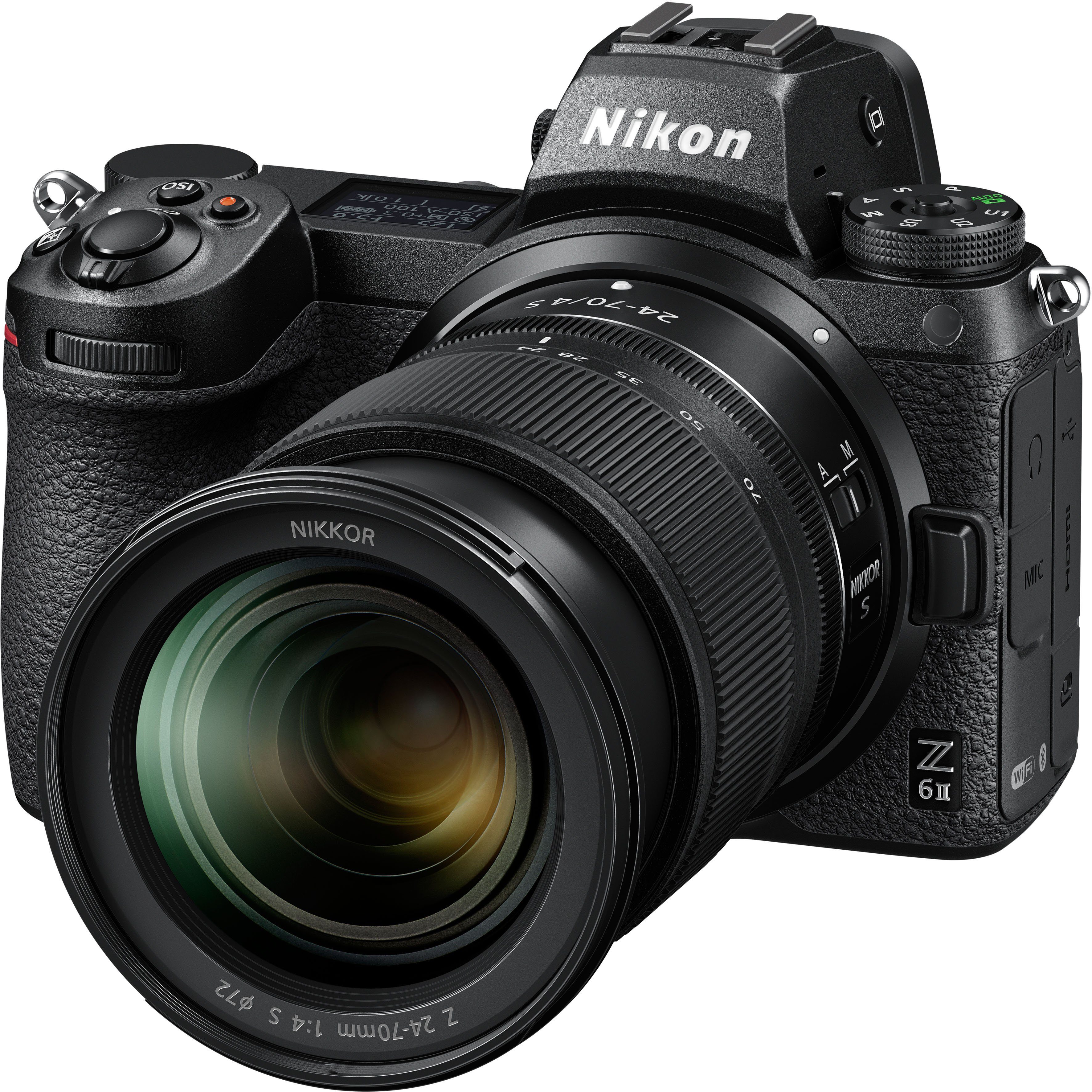 Nikon Z 6II KIT 24-70 mm 1:4 S Systemkamera (NIKKOR Z 24–70 mm 1:4 S, 24,5 MP, Bluetooth, WLAN (Wi-Fi)