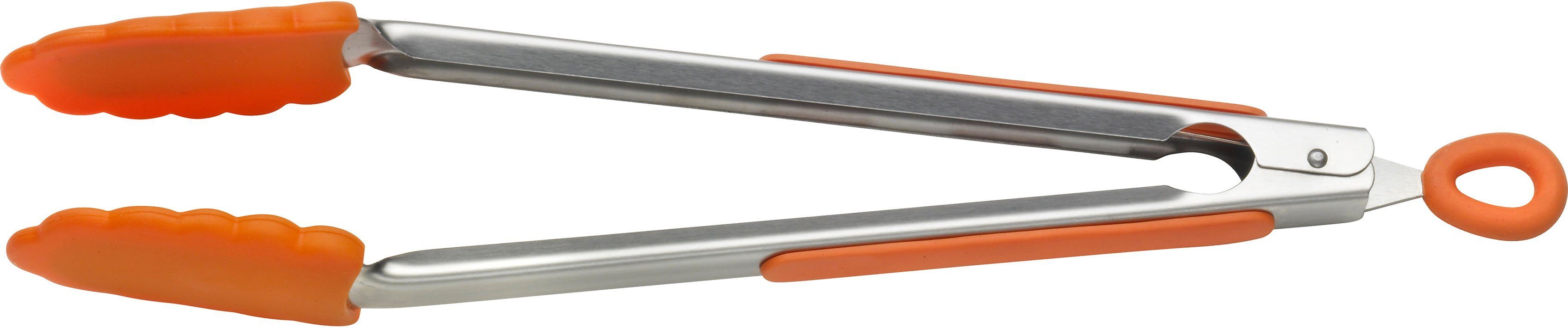 PINTINOX Kochbesteck-Set Pinti Silicone Orange (Set, 3-tlg), (Servierlöffel, Bratenwender, Zange), Edelstahl/Silikon – Bild 3 von 4