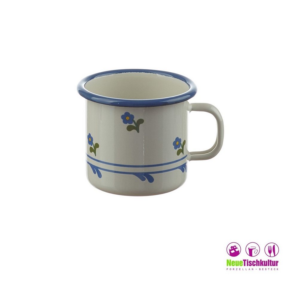 Neuetischkultur Tasse Kinderbecher Emaille, Emaille, Kindertasse Teetasse  Milchtasse